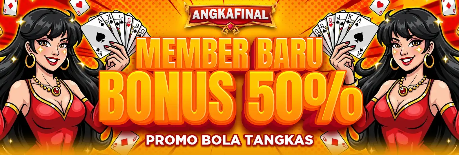 BONUS MEMBER BARU 50% BOLA TANGKAS